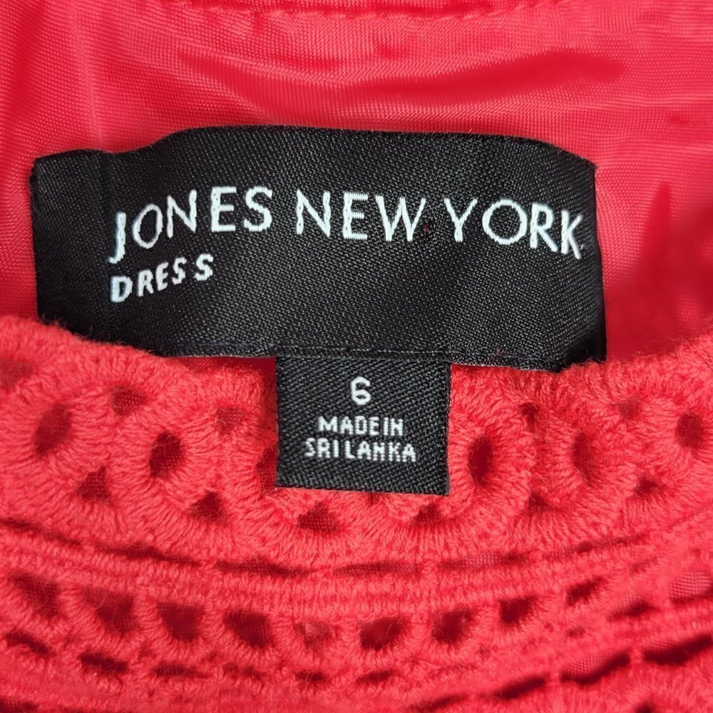 Jones New York Red Dress #118  Size 6 - Picture 2 of 6